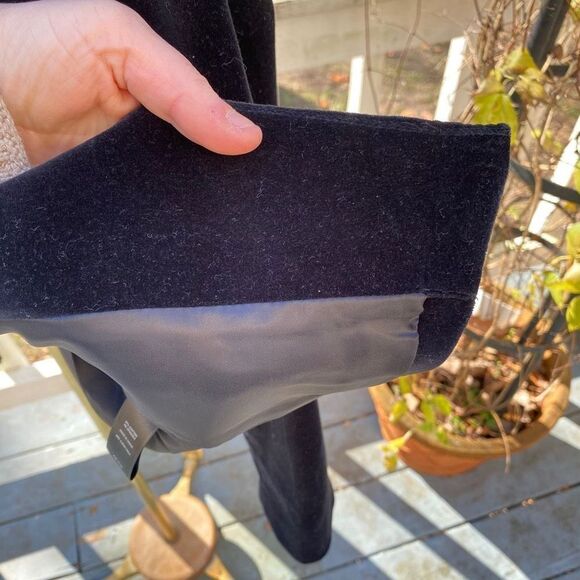 Harvé Benard Black Velvet Open Blazer Jacket - Picture 4 of 8